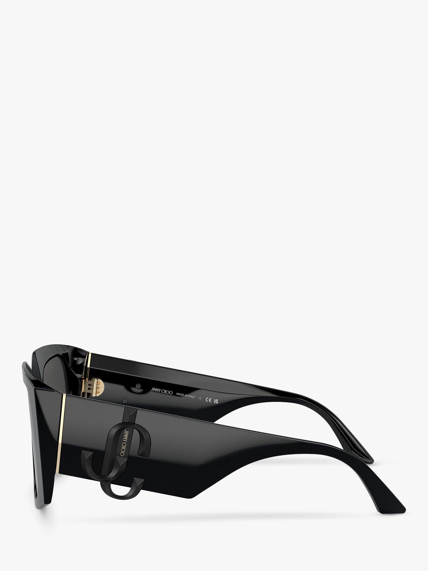 Jimmy Choo black square gradient sunglasses, imported from the UK