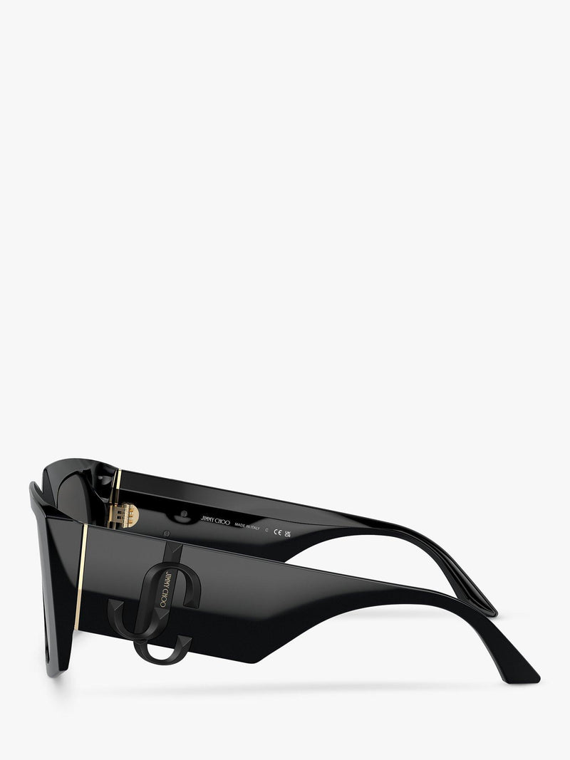 Jimmy Choo black square gradient sunglasses, imported from the UK