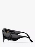 Jimmy Choo black square gradient sunglasses, imported from the UK