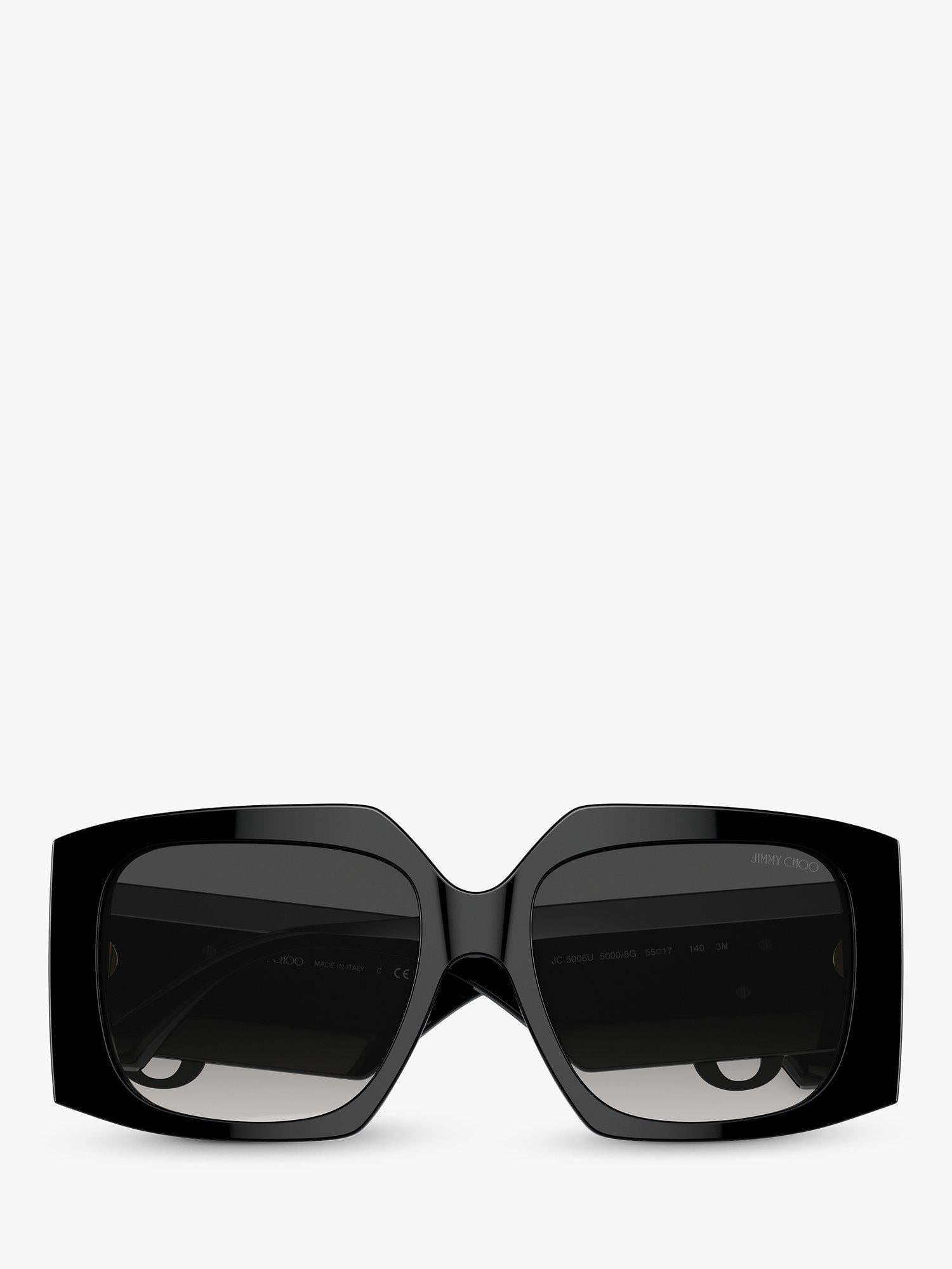 Jimmy Choo black square gradient sunglasses, imported from the UK