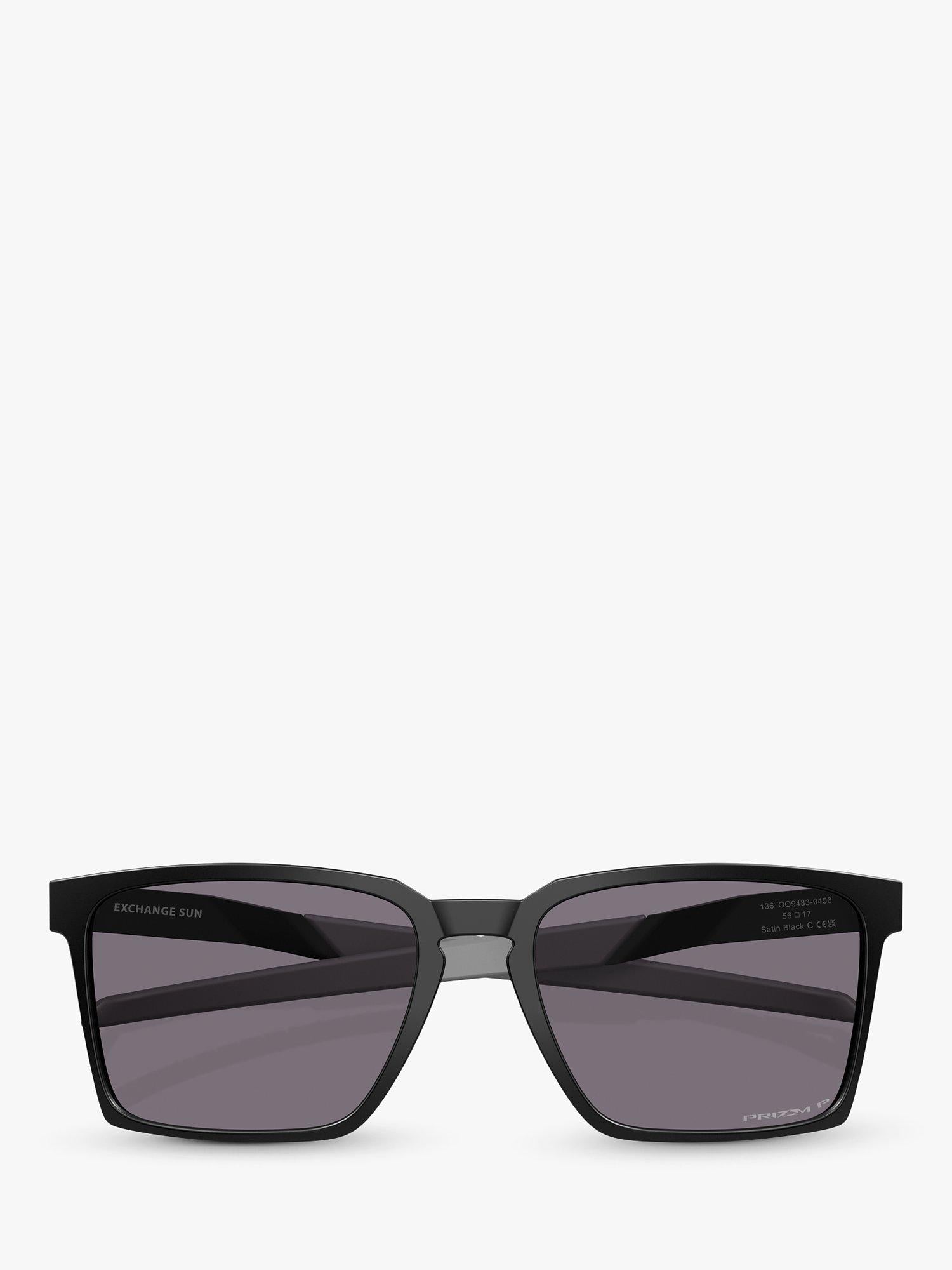 Oakley polarised square sunglasses 56mm satin black, imported from the UK