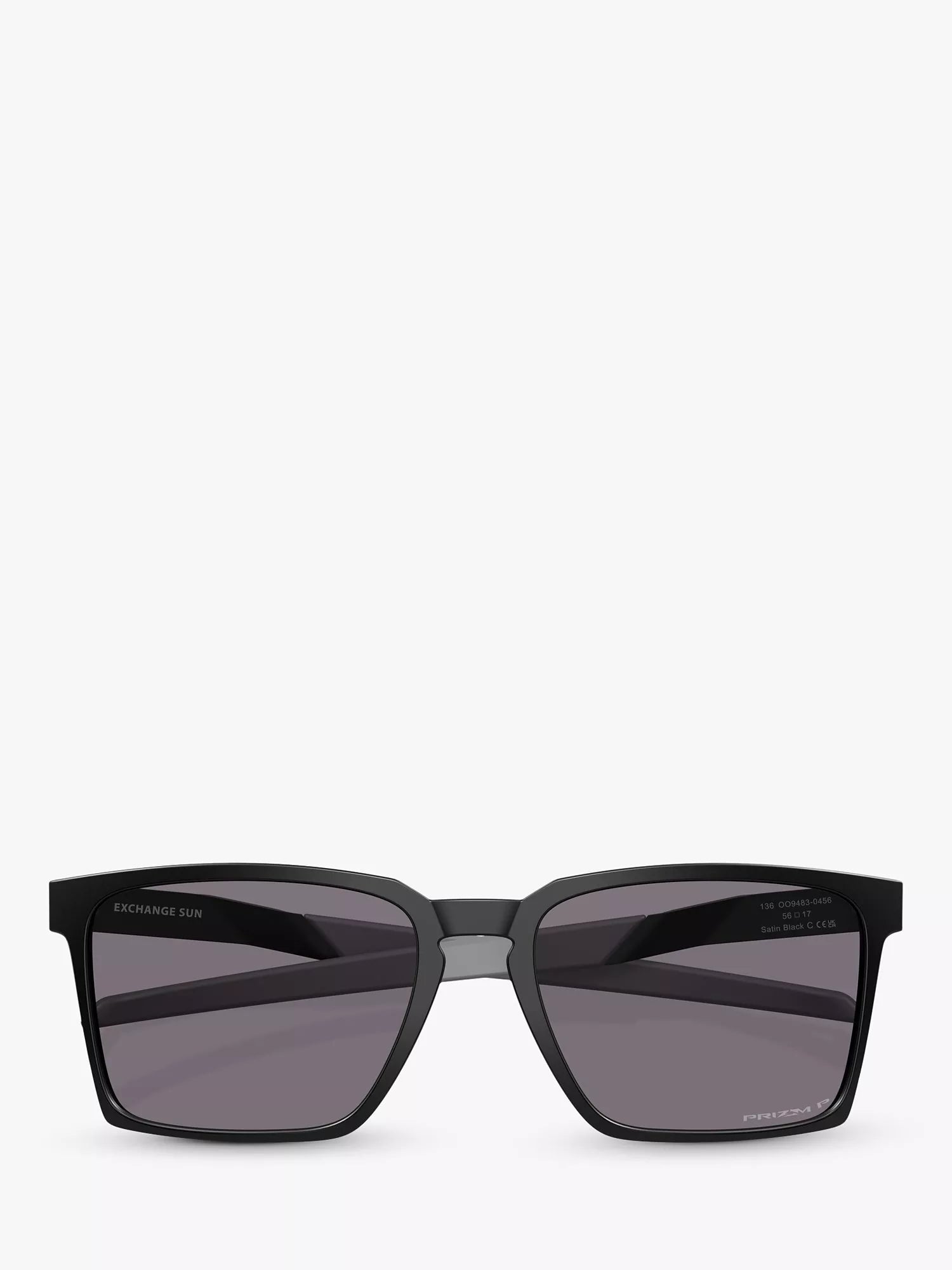Oakley polarised square sunglasses 56mm satin black, imported from the UK