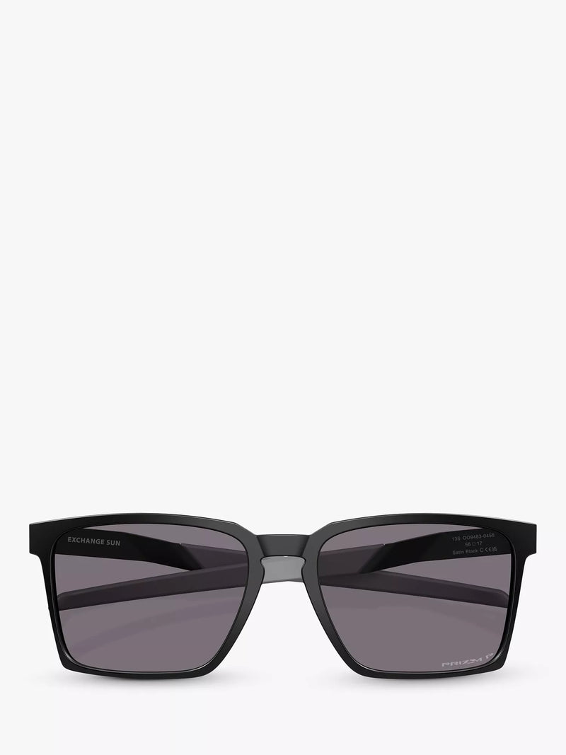 Oakley polarised square sunglasses 56mm satin black, imported from the UK