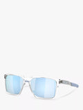 Oakley OO9483 polarised rectangular sunglasses clear frame (British brand)