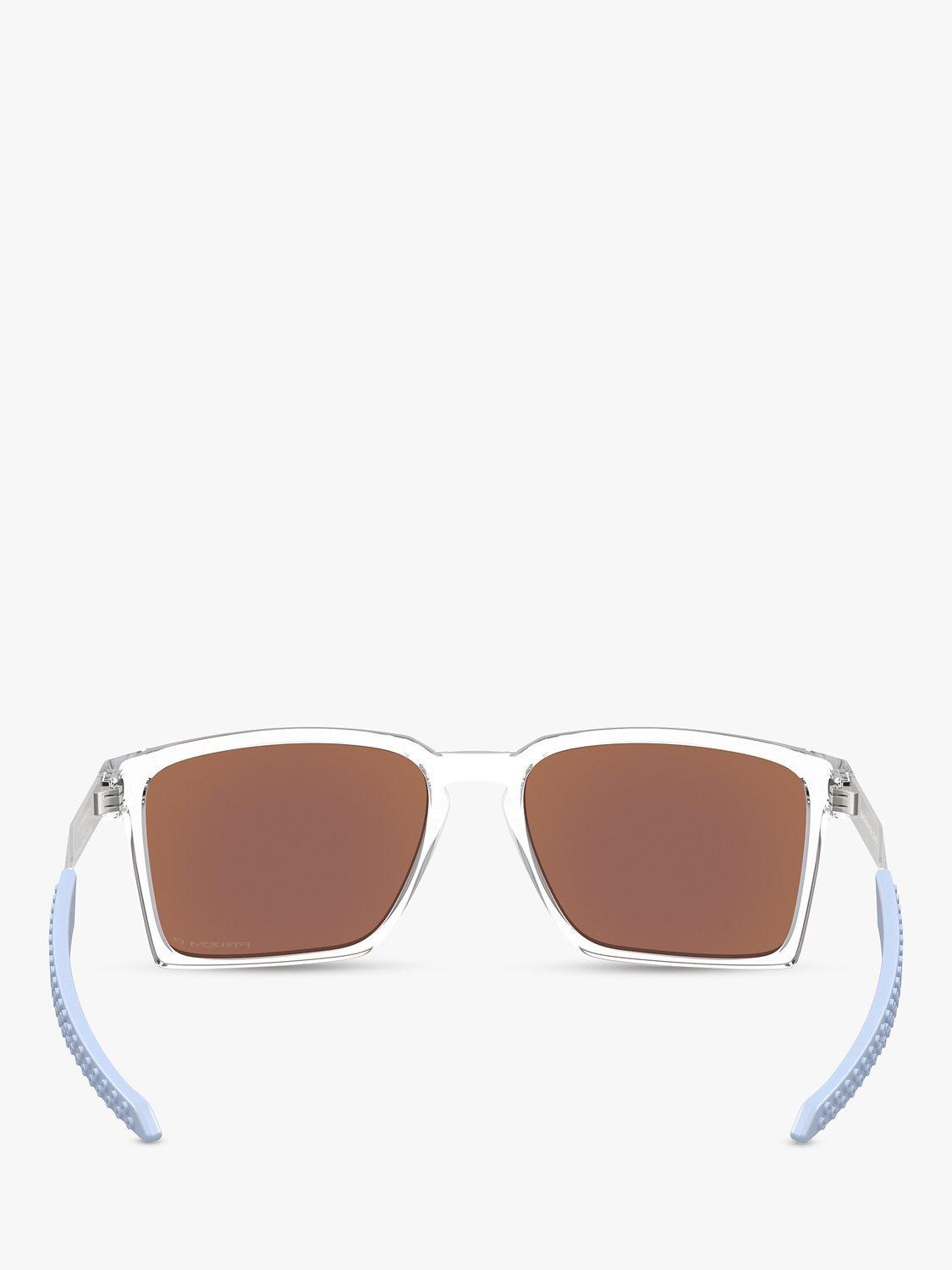 Oakley OO9483 polarised rectangular sunglasses clear frame (British brand)
