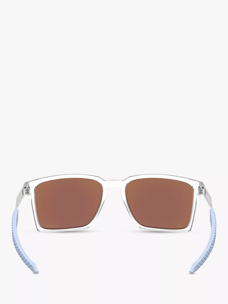 Oakley OO9483 polarised rectangular sunglasses clear frame (British brand)