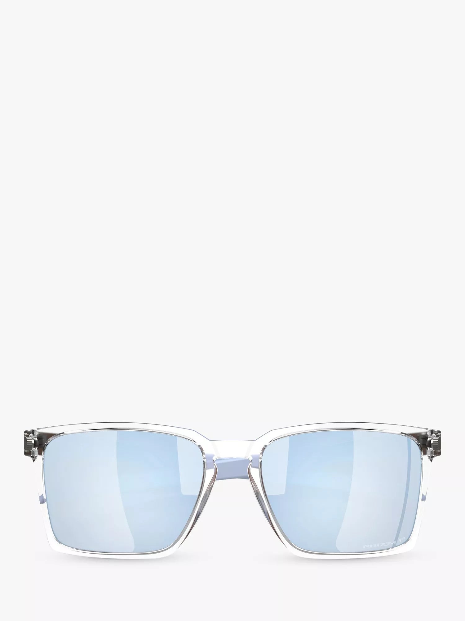 Oakley OO9483 polarised rectangular sunglasses clear frame (British brand)