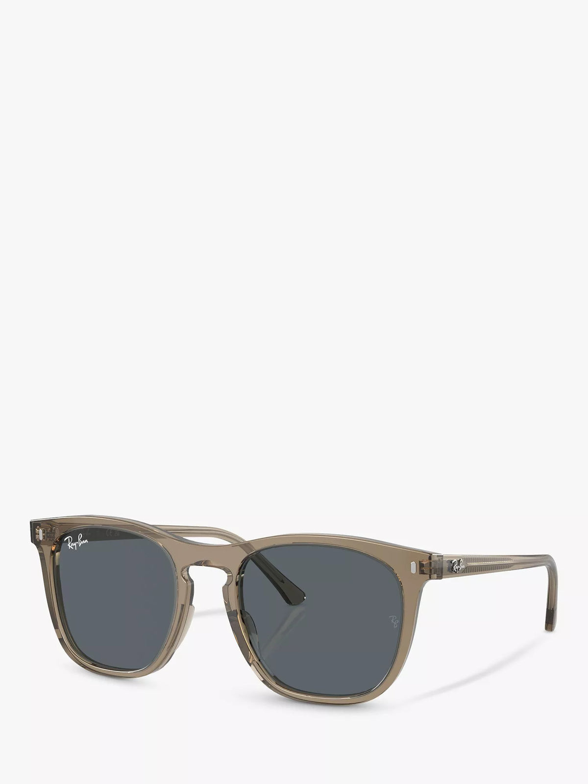 Ray-Ban RB2210 men's rectangular sunglasses transparent brown (British brand)