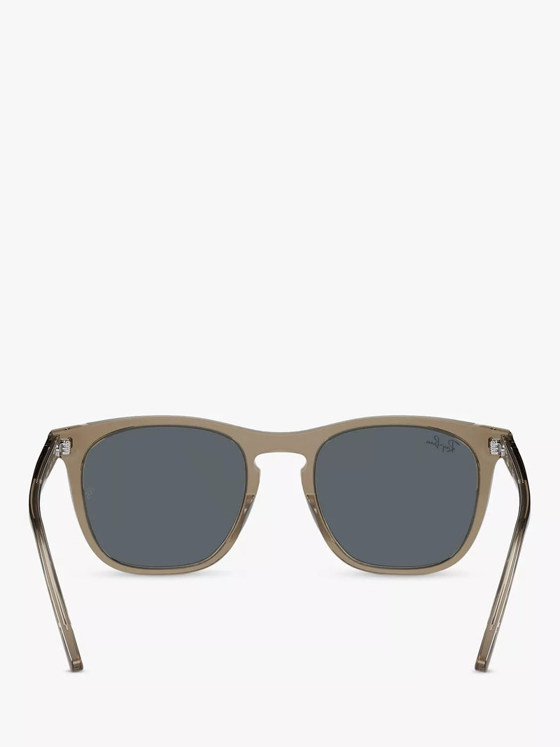 Ray-Ban RB2210 men's rectangular sunglasses transparent brown (British brand)