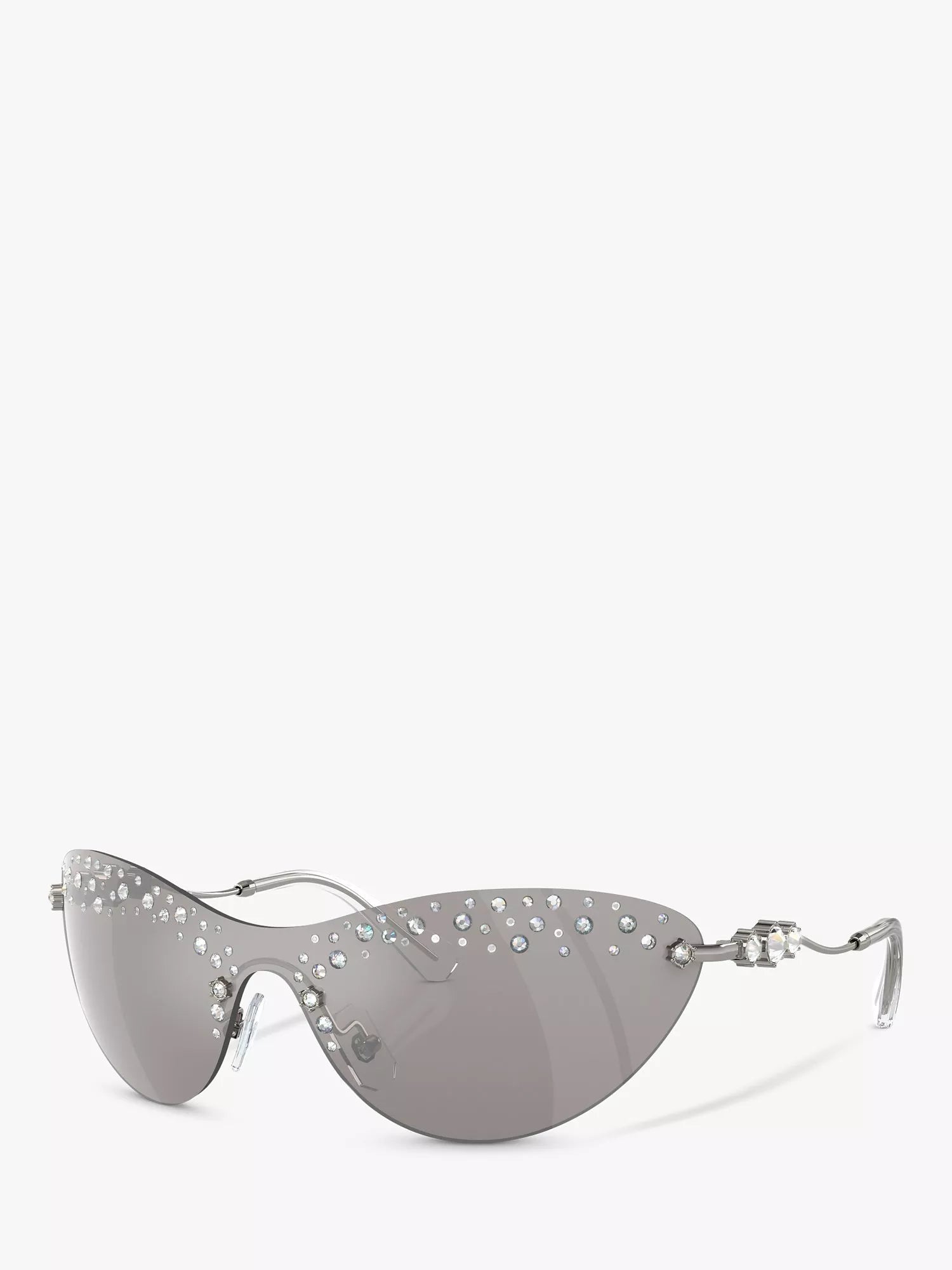 Swarovski wrap sunglasses with gradient mirrored lenses, imported from the UK