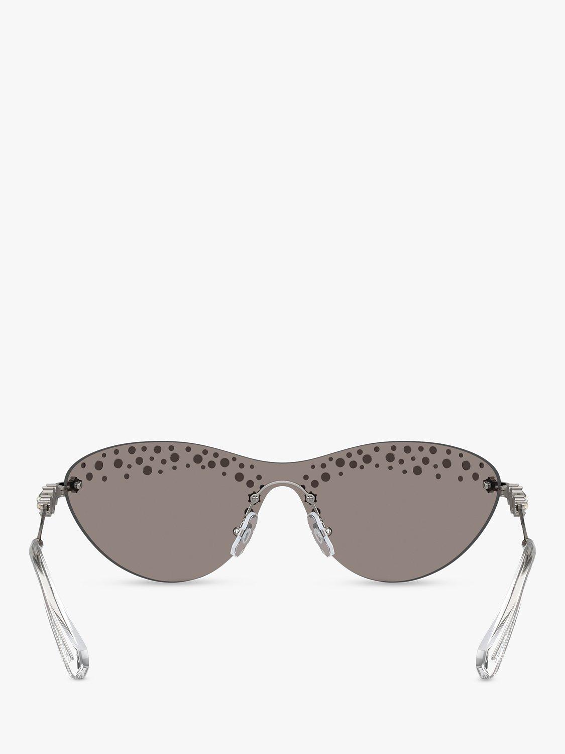 Swarovski wrap sunglasses with gradient mirrored lenses, imported from the UK