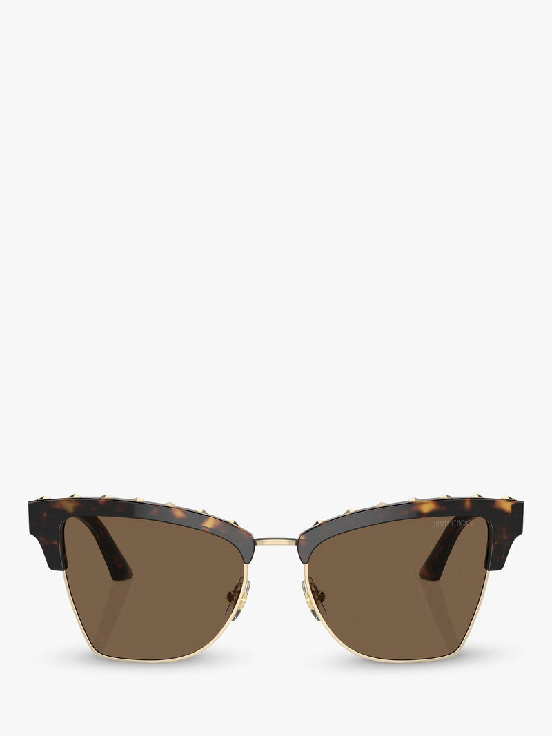 Jimmy Choo cat's eye sunglasses brown frame - British product
