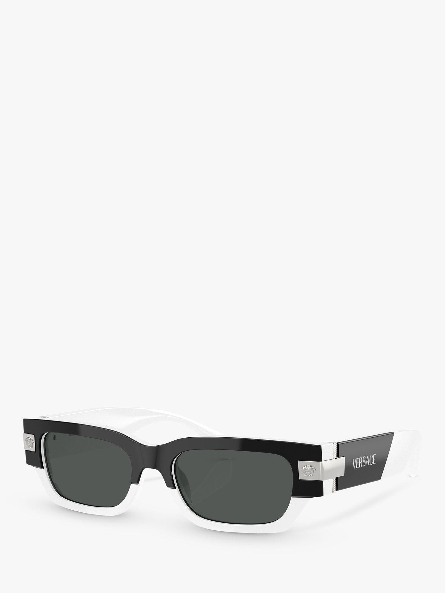 Versace Herren Sonnenbrille rechteckig 53mm Glas, UK Version