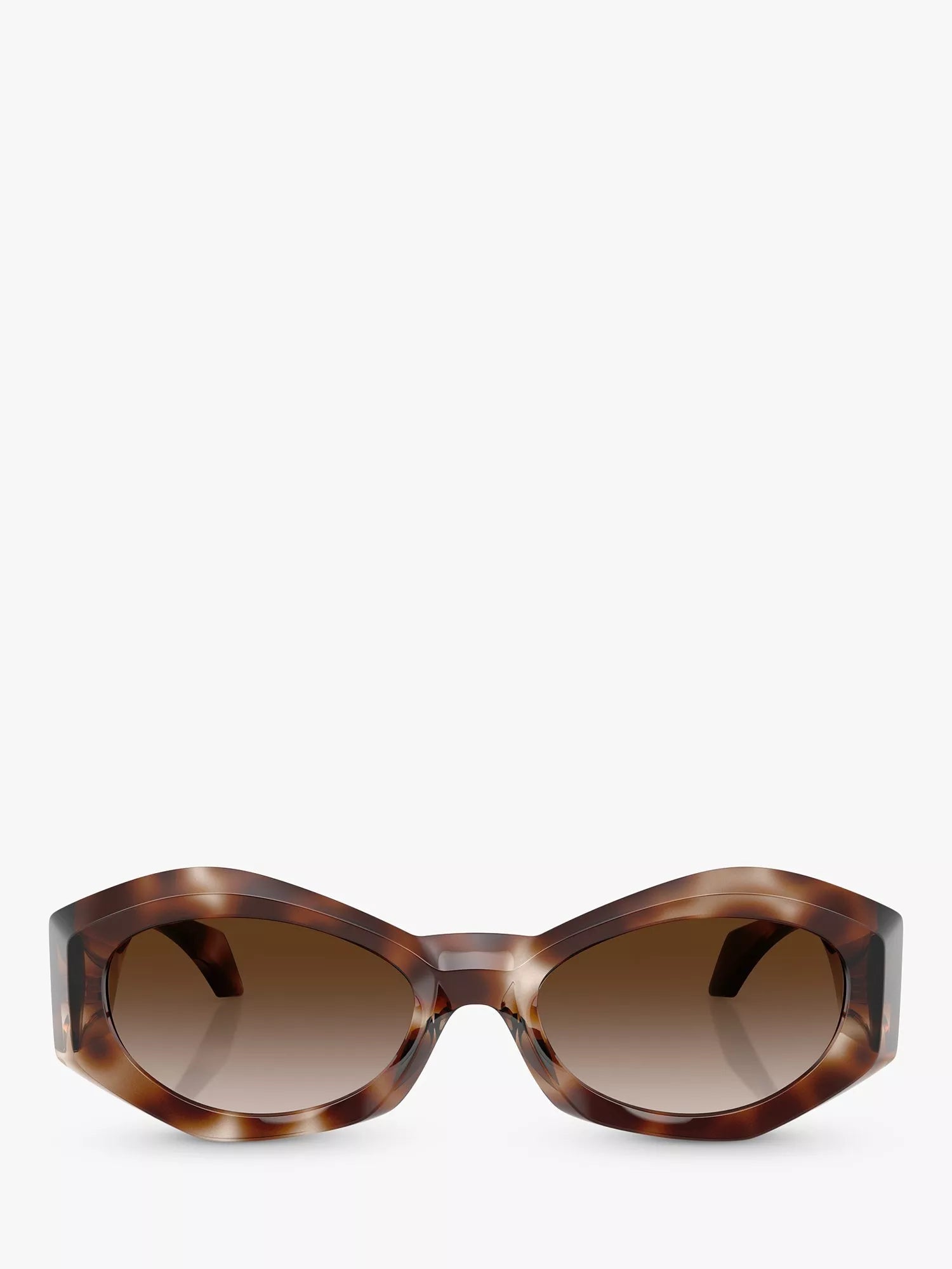 Versace oval sunglasses Havana brown gradient lenses 54mm, UK version