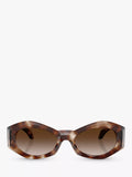 Versace oval sunglasses Havana brown gradient lenses 54mm, UK version