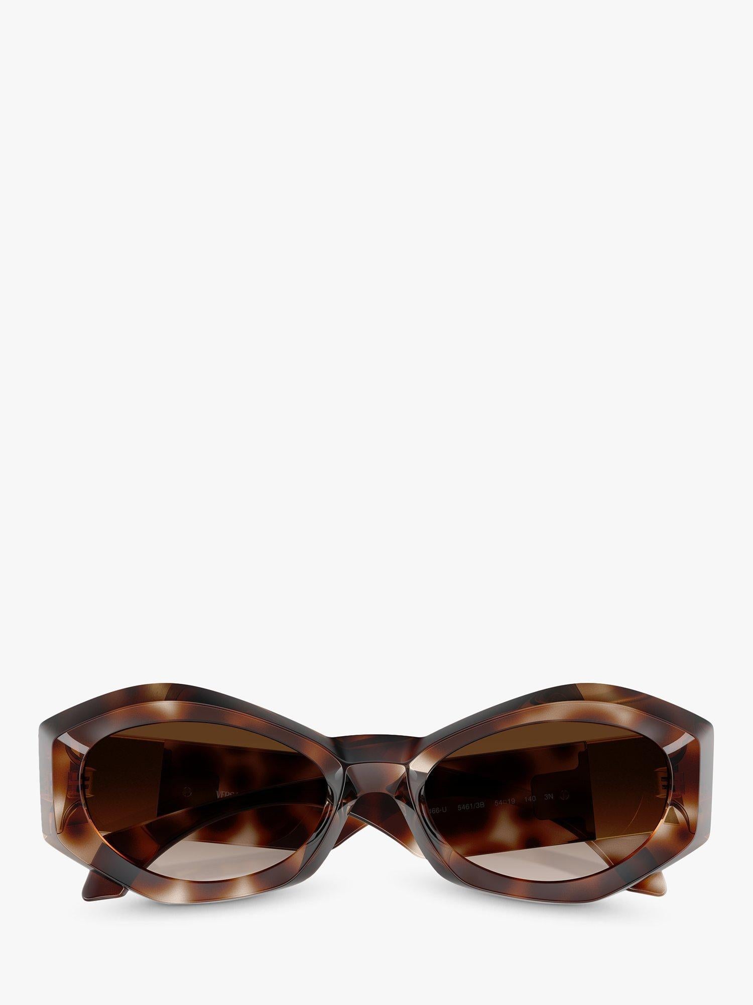 Versace oval sunglasses Havana brown gradient lenses 54mm, UK version