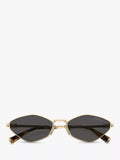 Miu Miu irregular pale gold sunglasses (British brand)