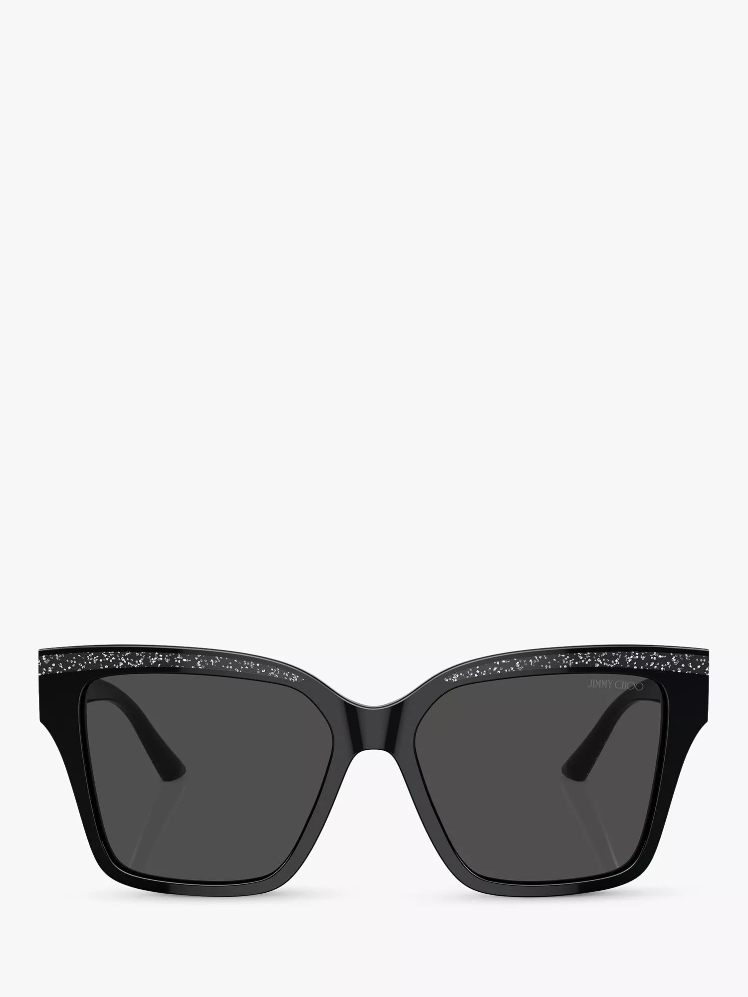 Jimmy Choo cat's eye sunglasses black silver, UK version