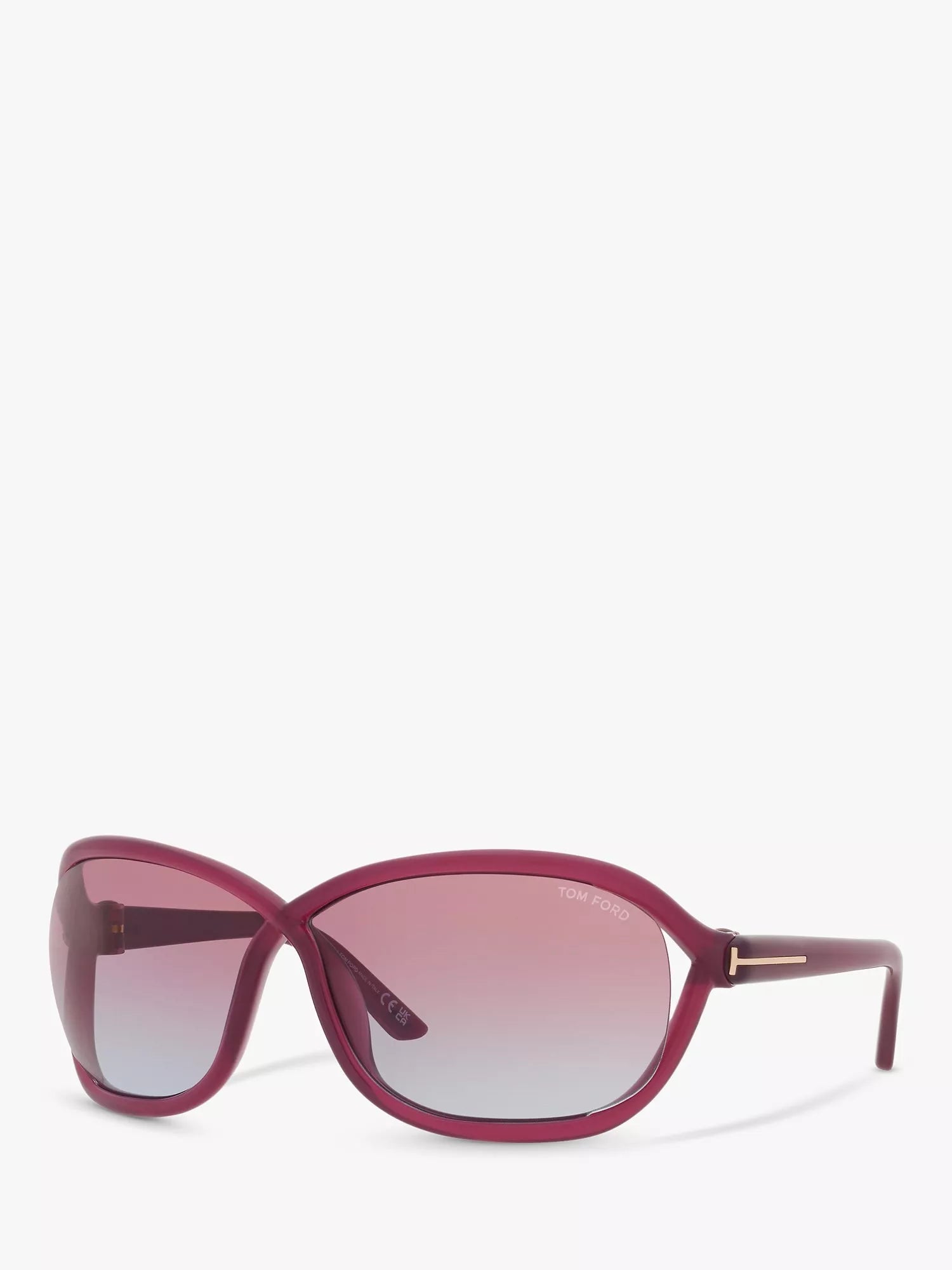TOM FORD pink wrap sunglasses 68mm, UK version