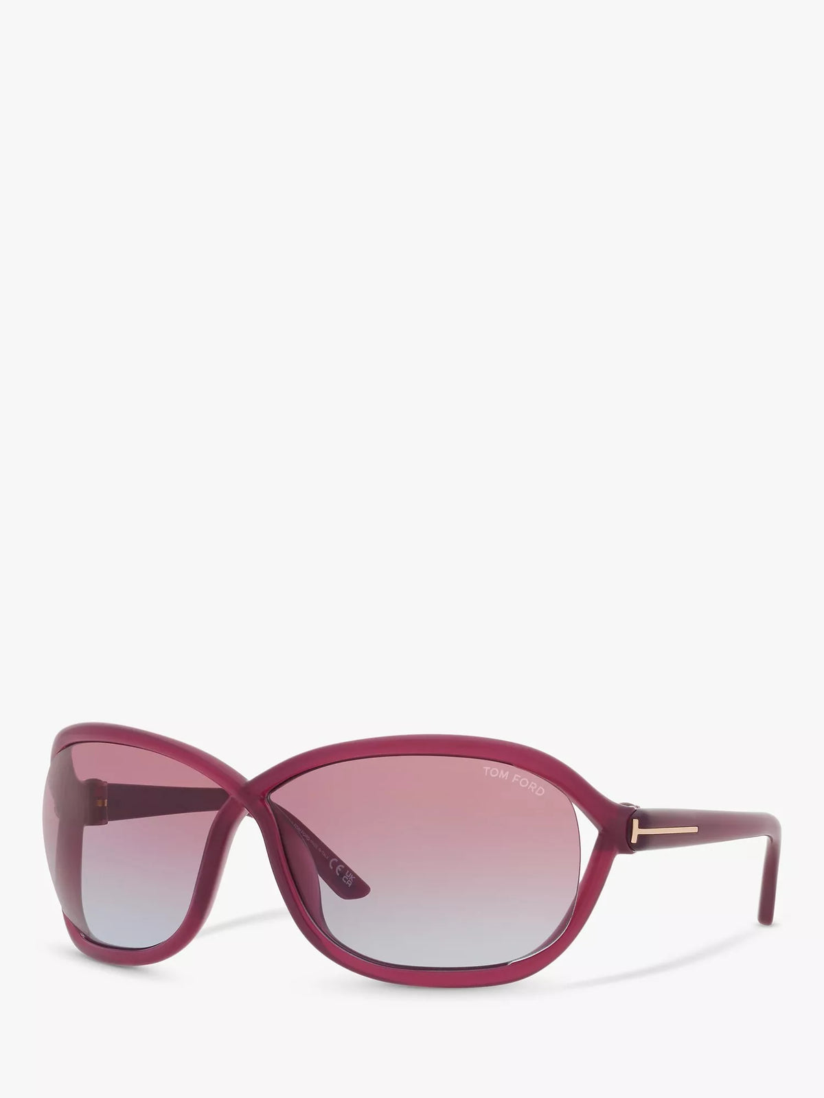 TOM FORD pink wrap sunglasses 68mm, UK version