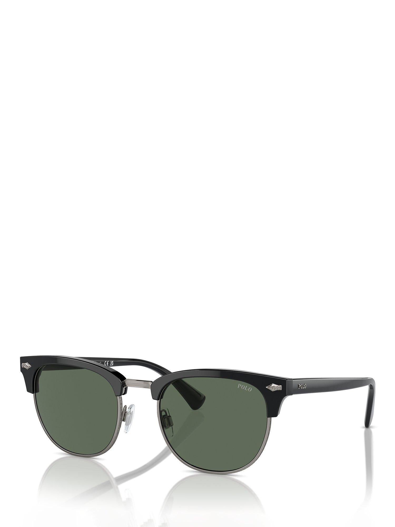 Polo Ralph Lauren oval sunglasses metallic frame polyamide lens, UK version
