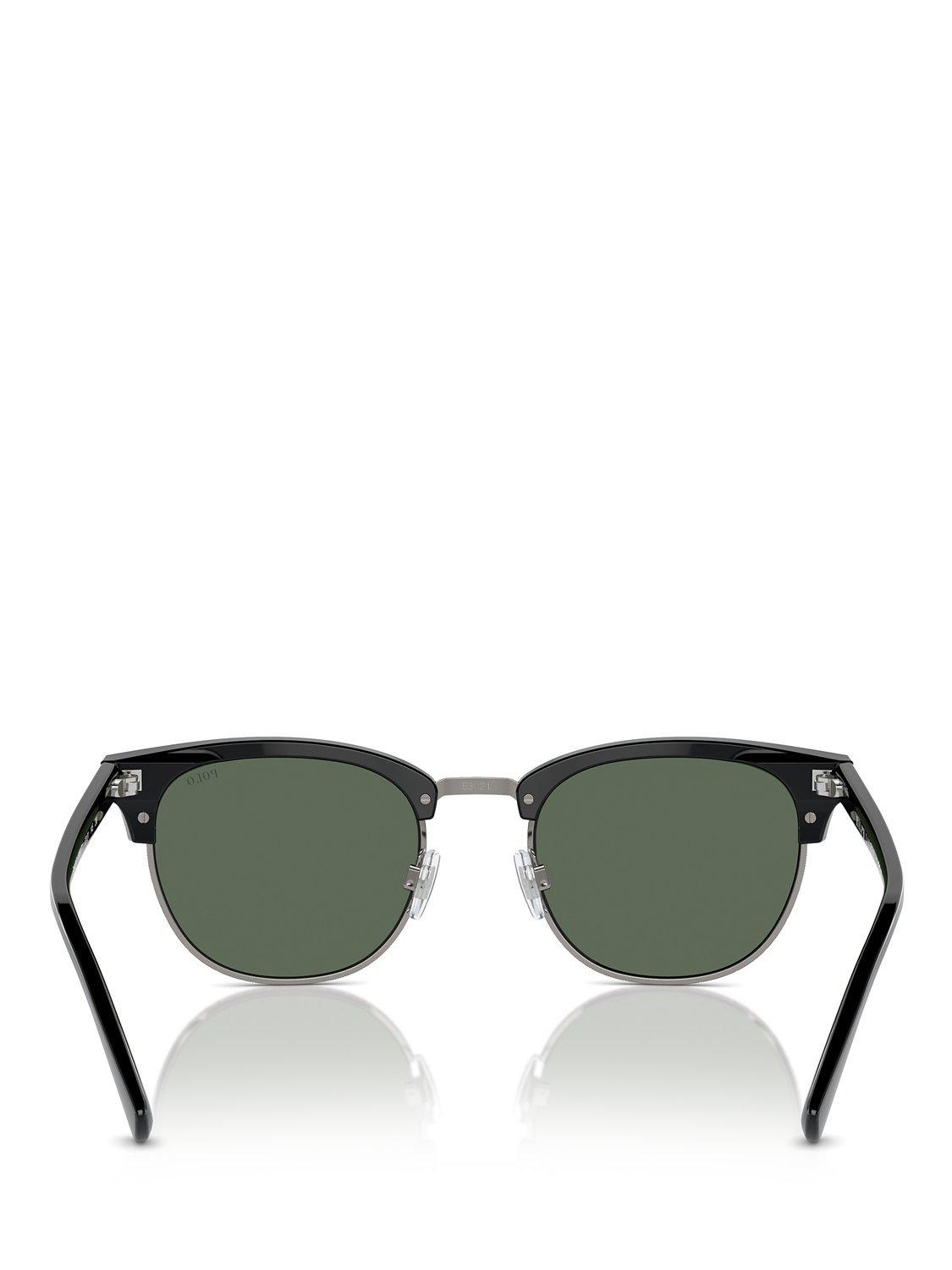 Polo Ralph Lauren oval sunglasses metallic frame polyamide lens, UK version
