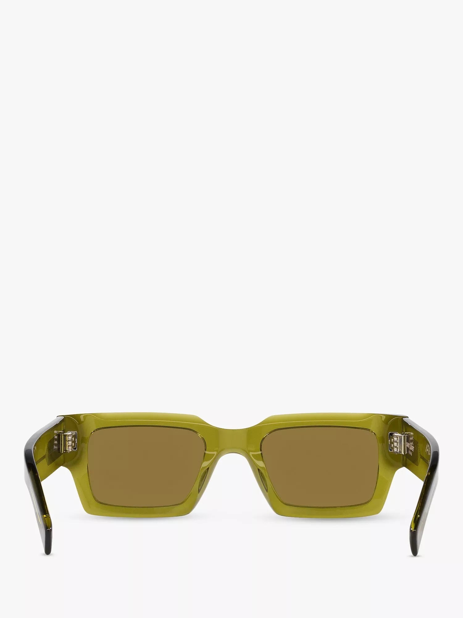 Yves Saint Laurent rectangular sunglasses green/brown, UK version