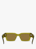 Yves Saint Laurent rectangular sunglasses green/brown, UK version