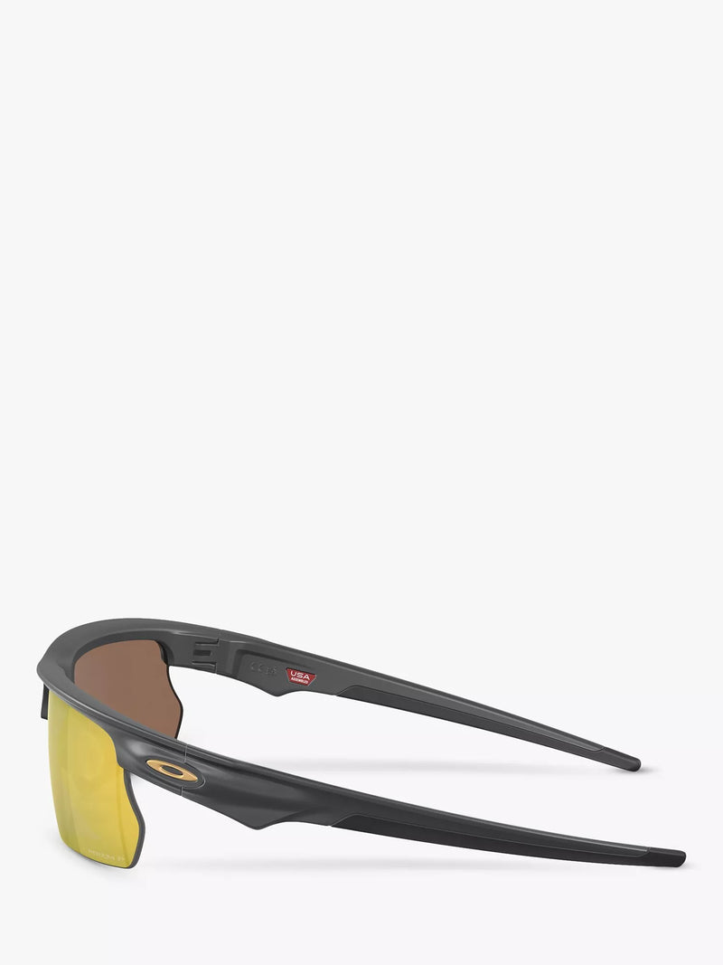 Oakley OO9400 polarised rectangular sunglasses, imported from the UK