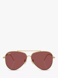 Ray-Ban aviator sunglasses gold metal frame polyamide lenses - British product