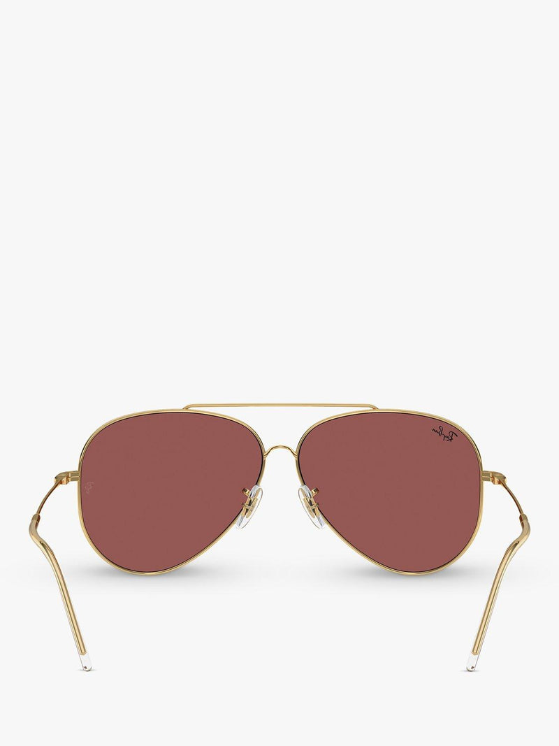 Ray-Ban aviator sunglasses gold metal frame polyamide lenses - British product