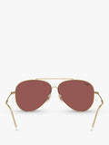 Ray-Ban aviator sunglasses gold metal frame polyamide lenses - British product