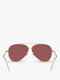 Ray-Ban aviator sunglasses gold metal frame polyamide lenses - British product
