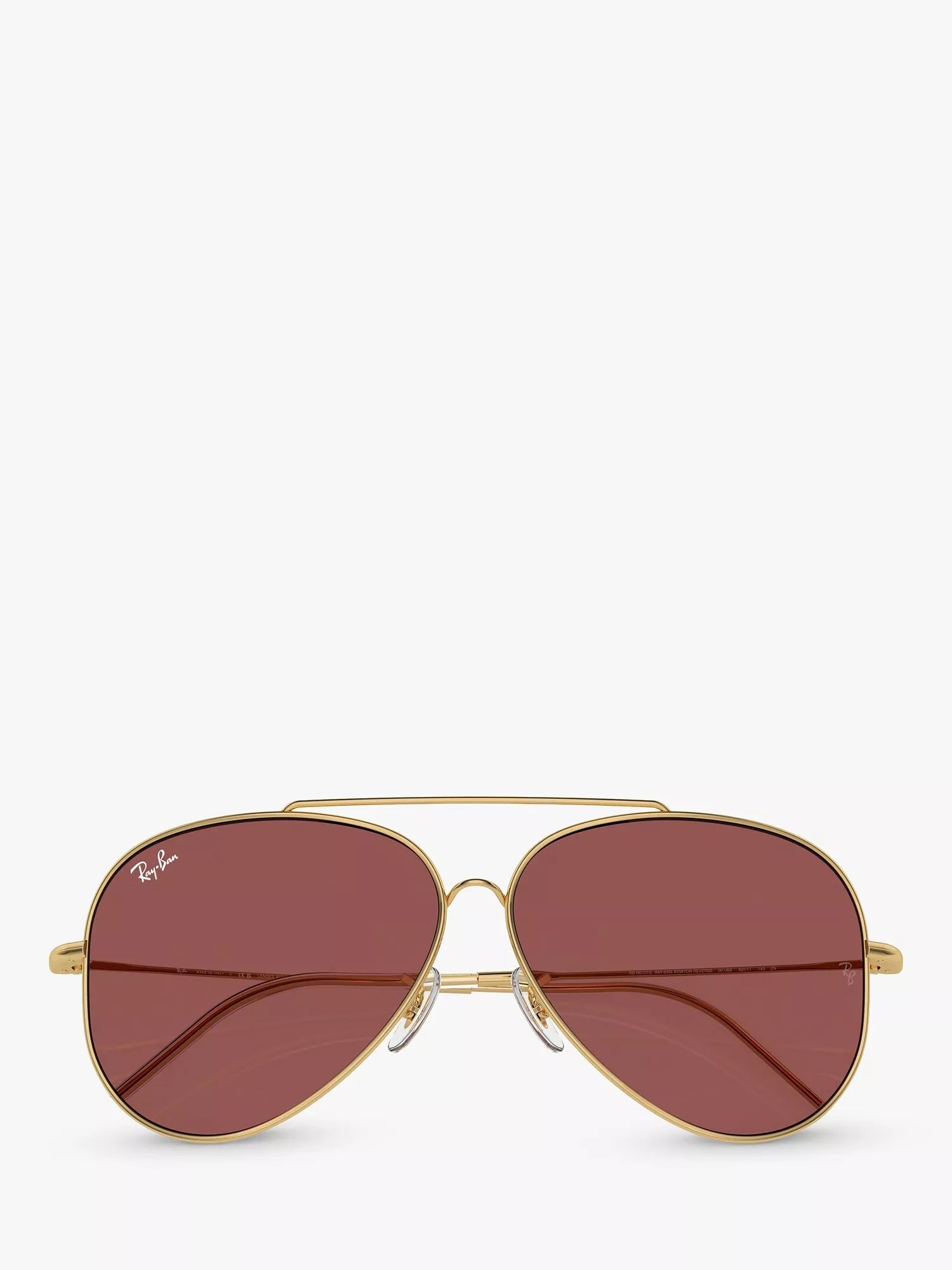 Ray-Ban aviator sunglasses gold metal frame polyamide lenses - British product