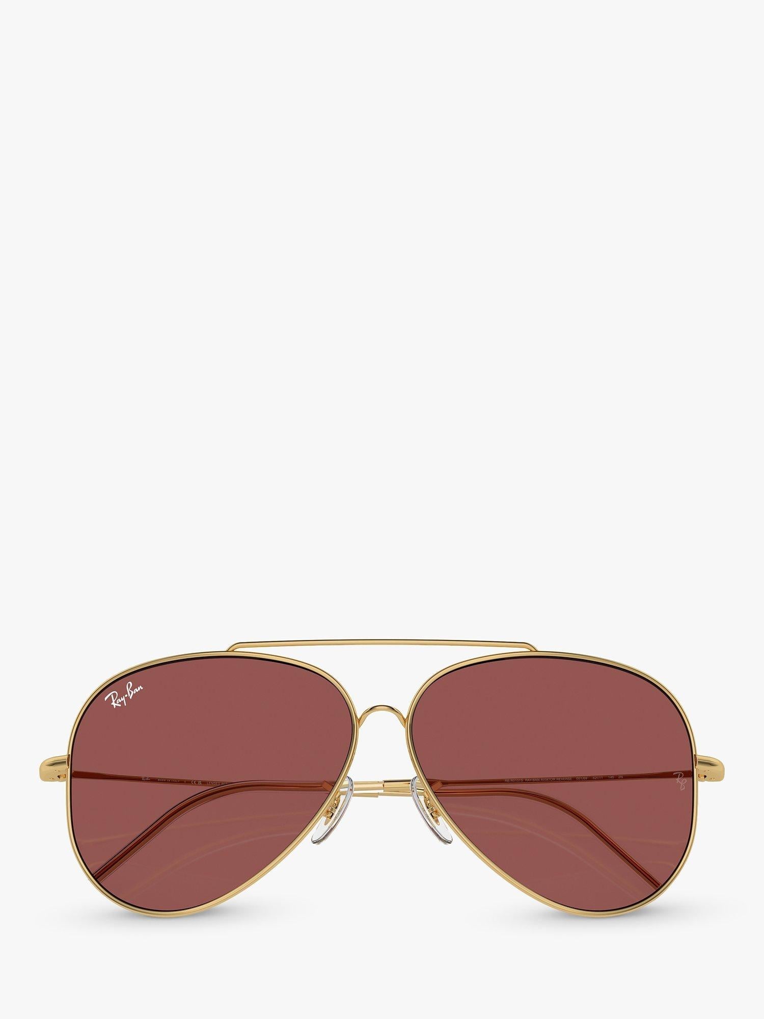 Ray-Ban aviator sunglasses gold metal frame polyamide lenses - British product