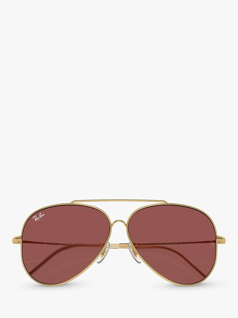 Ray-Ban aviator sunglasses gold metal frame polyamide lenses - British product