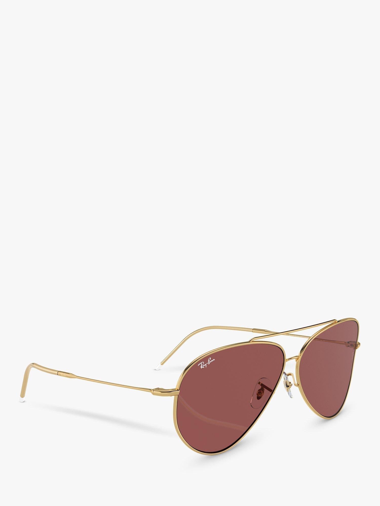 Ray-Ban aviator sunglasses gold metal frame polyamide lenses - British product