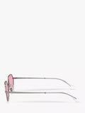 Ray-Ban Yevi hexagonal sunglasses gunmetal pink 58mm (British brand)