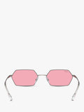 Ray-Ban Yevi hexagonal sunglasses gunmetal pink 58mm (British brand)