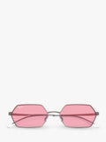 Ray-Ban Yevi hexagonal sunglasses gunmetal pink 58mm (British brand)