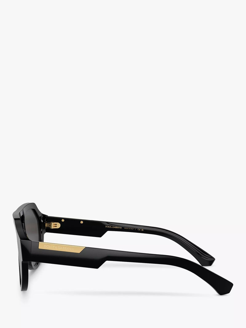 Dolce & Gabbana aviator sunglasses black grey, imported from the UK