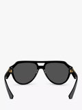 Dolce & Gabbana aviator sunglasses black grey, imported from the UK