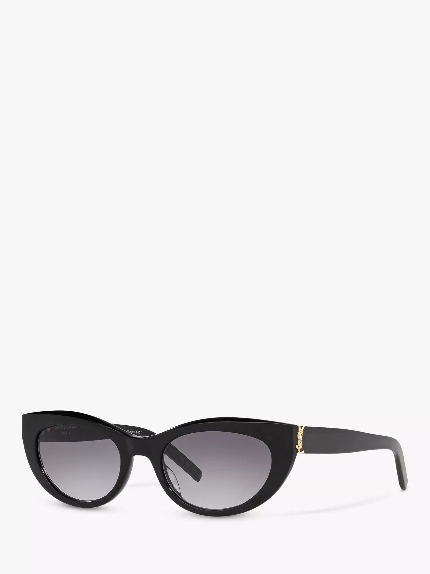 Yves Saint Laurent oval black sunglasses, UK version