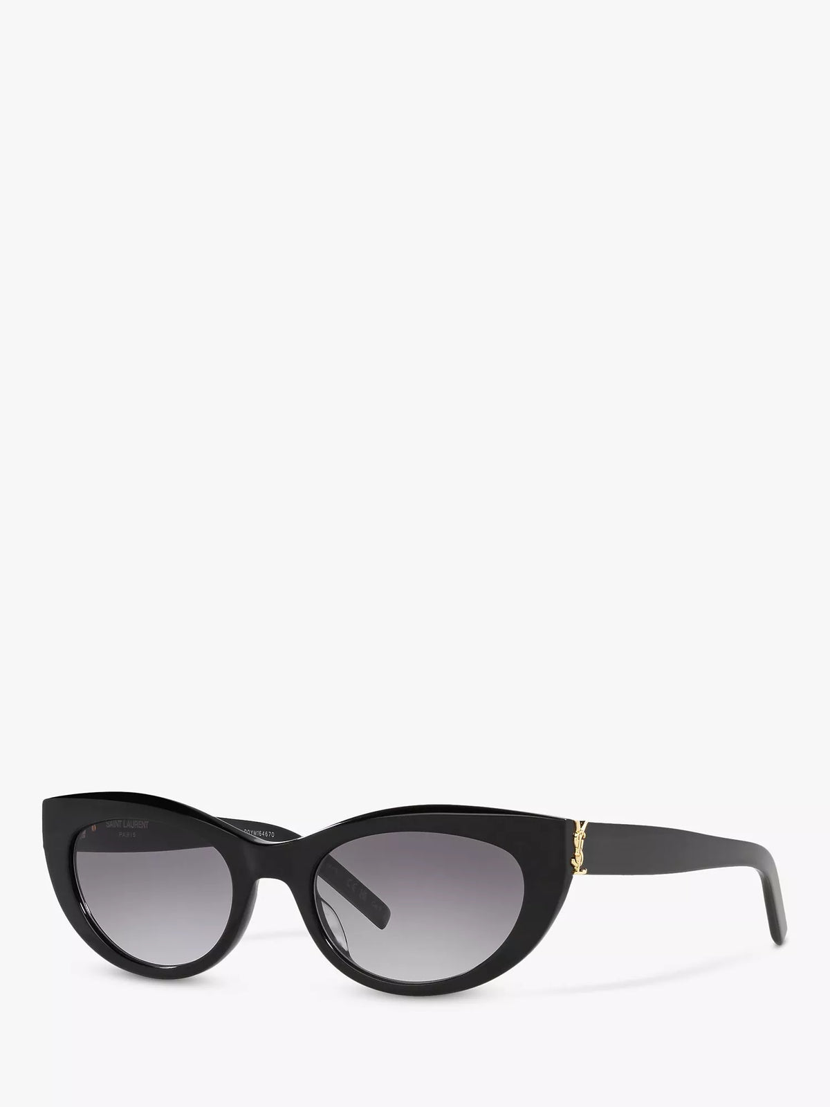 Yves Saint Laurent oval black sunglasses, UK version