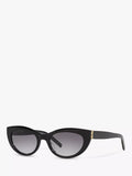 Yves Saint Laurent oval black sunglasses, UK version
