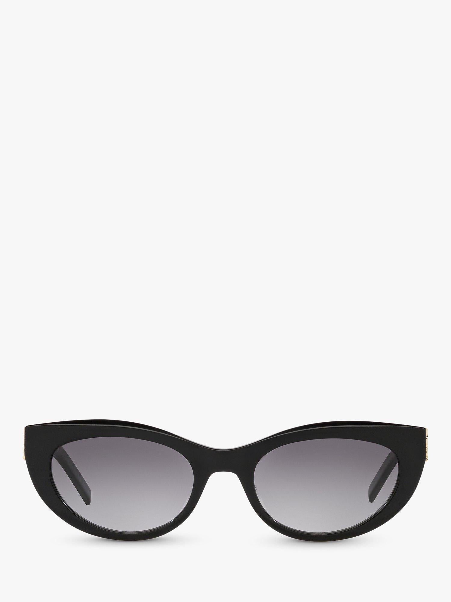 Yves Saint Laurent oval black sunglasses, UK version