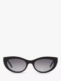 Yves Saint Laurent oval black sunglasses, UK version