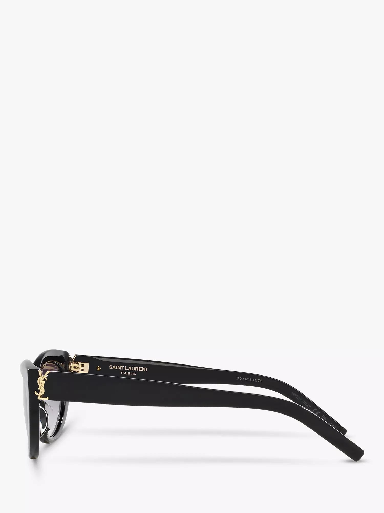 Yves Saint Laurent oval black sunglasses, UK version