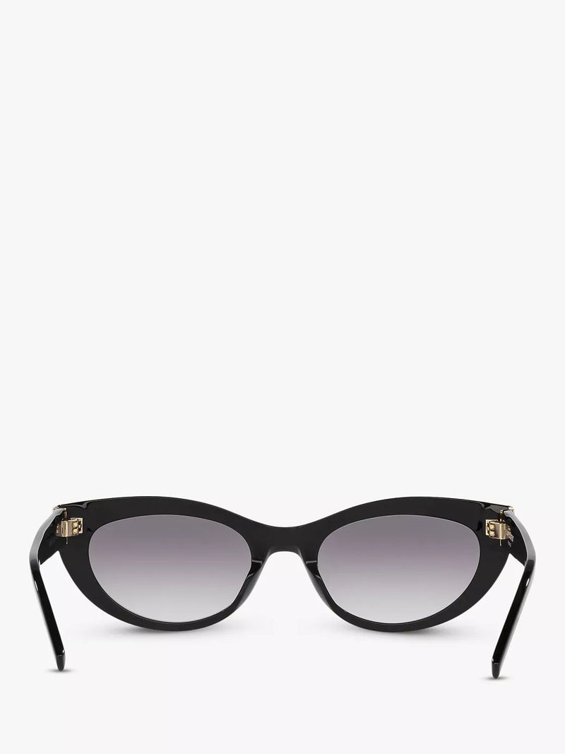 Yves Saint Laurent oval black sunglasses, UK version