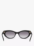 Yves Saint Laurent oval black sunglasses, UK version